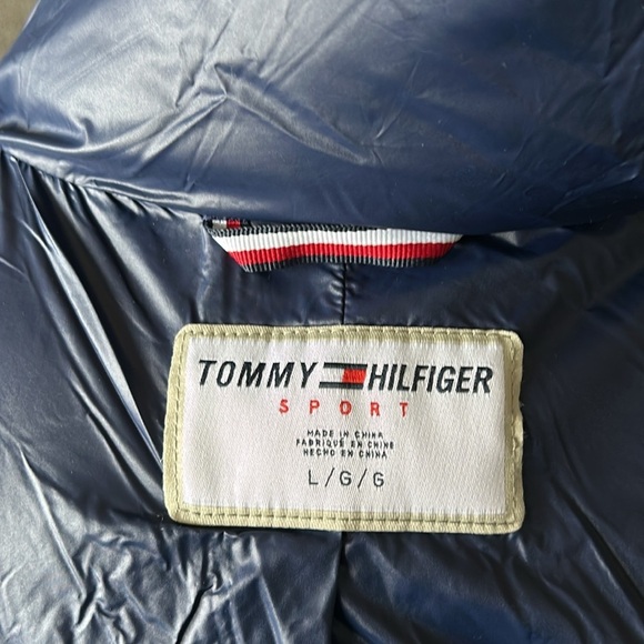 Blue Tommy Hilfiger Puffer Coat - Picture 3 of 5